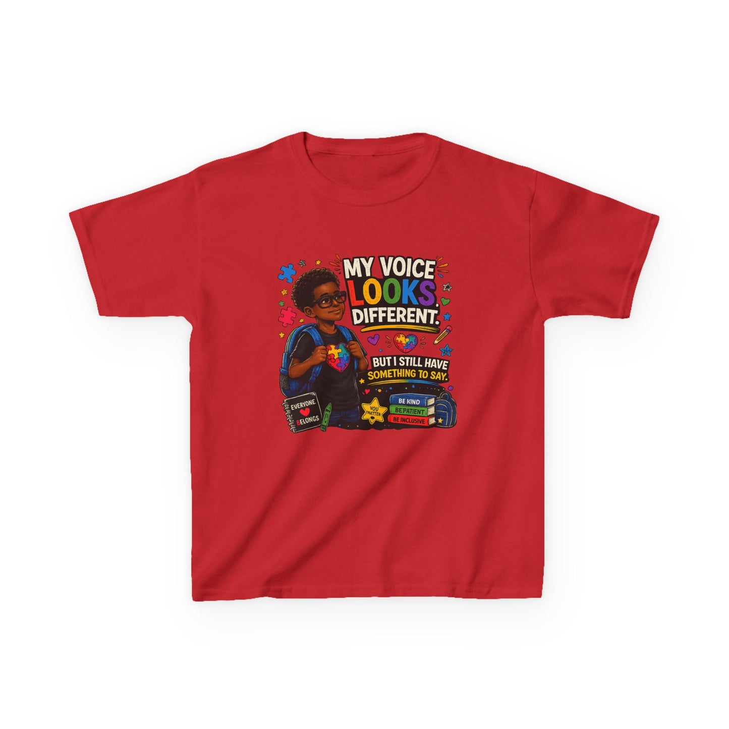 Kids Tee - My Voice Looks Different, But I Still Have Something to Say – Youth Autism Advocacy Tee