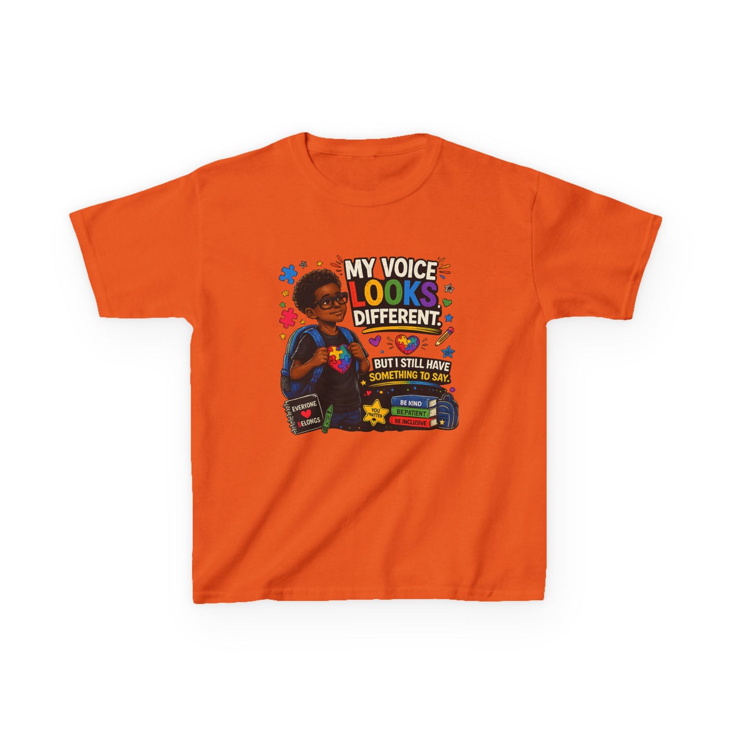 Kids Tee - My Voice Looks Different, But I Still Have Something to Say – Youth Autism Advocacy Tee