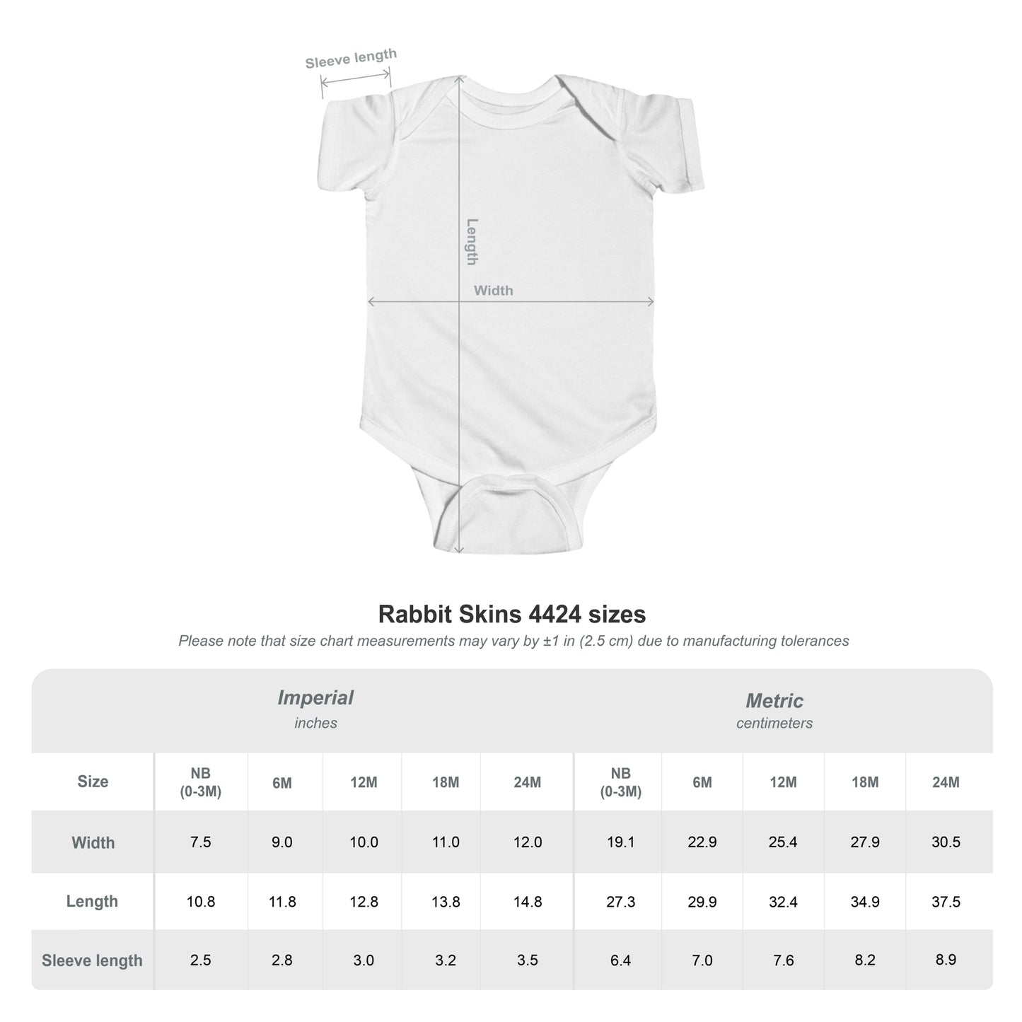 Queens Village Infant Bodysuit - Newborn Baby Onesie with Logo