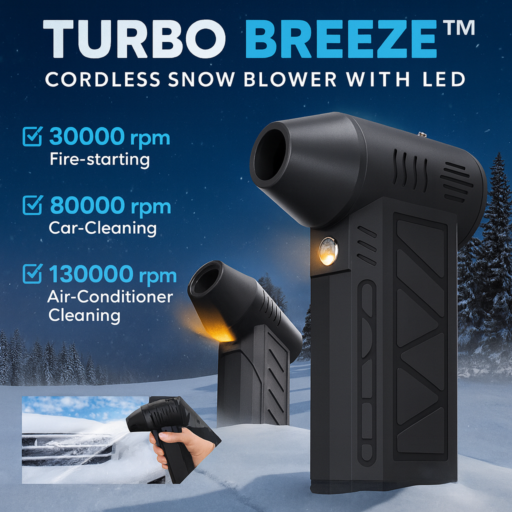 Turbo Breeze 2.0 – Cordless Snow Blower (2025)