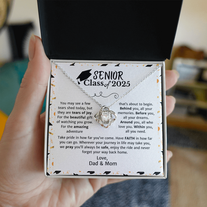 Graduating Senior 2025 | Amazing Adventure | Love Knot Necklace