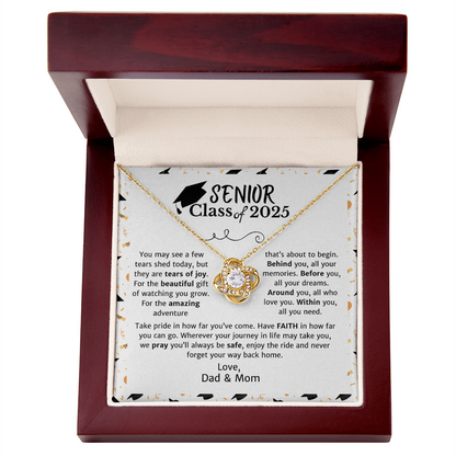 Graduating Senior 2025 | Amazing Adventure | Love Knot Necklace