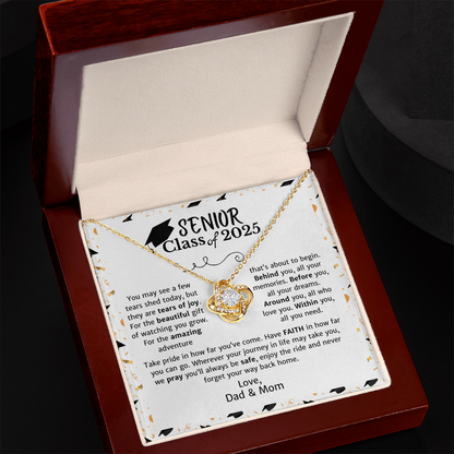 Graduating Senior 2025 | Amazing Adventure | Love Knot Necklace