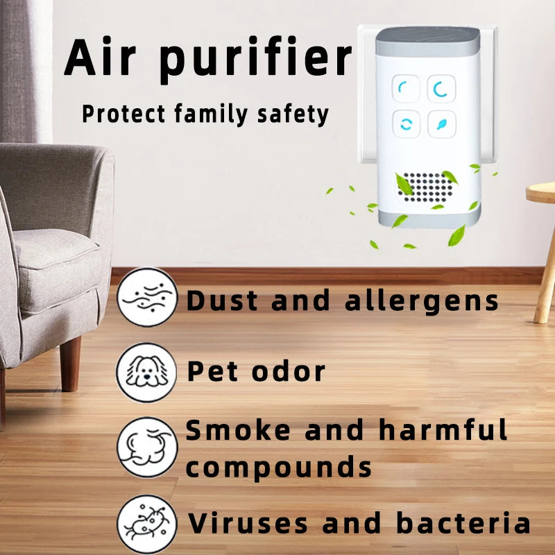 Mini Air Purifier Plug-In