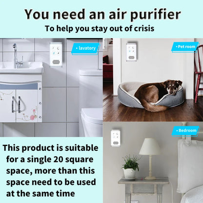 Mini Air Purifier Plug-In