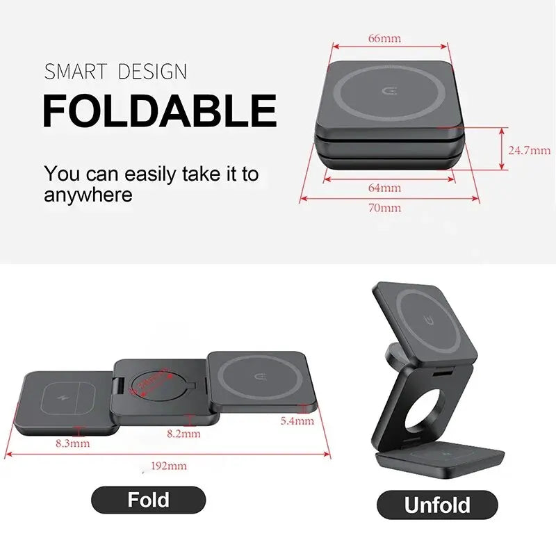 Foldable Wireless Charger Station