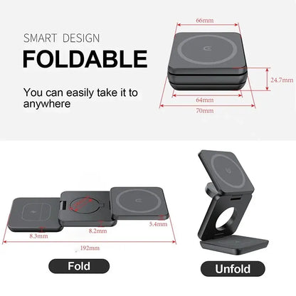 Foldable Wireless Charger Station