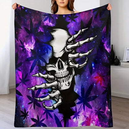 Cozy Halloween Fleece Blanket