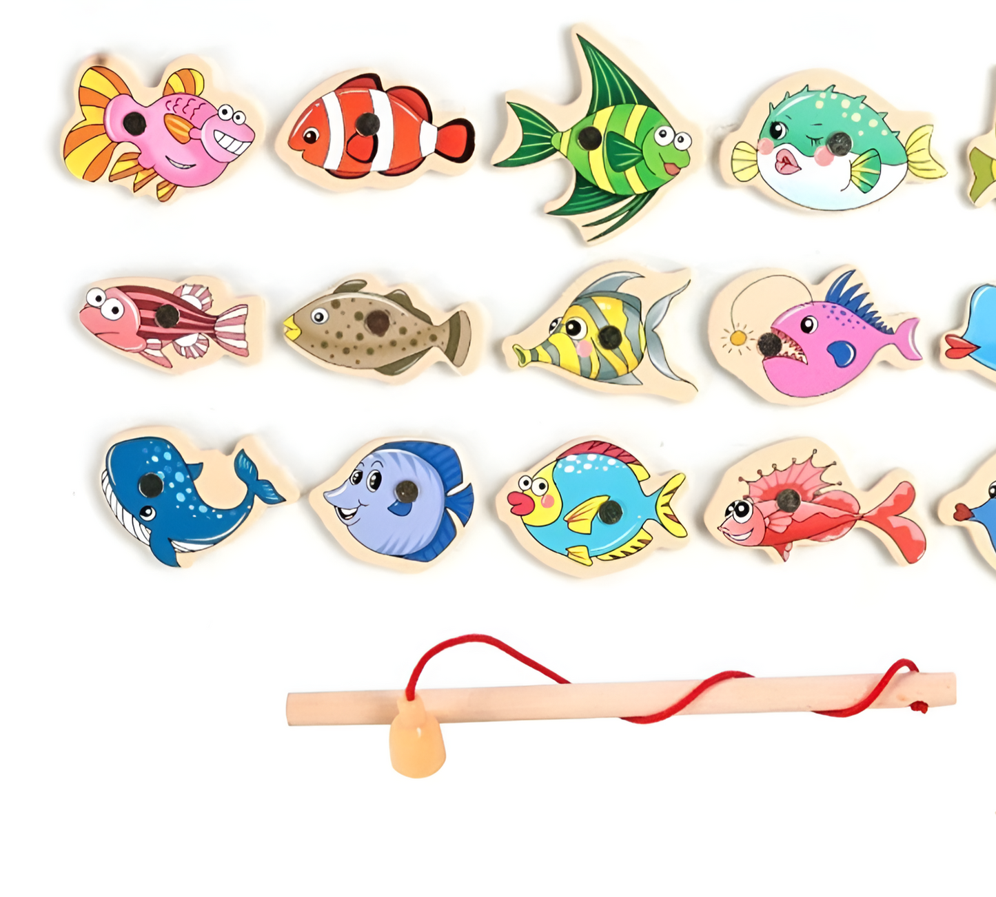 Magnetic Montessori Fishing Game